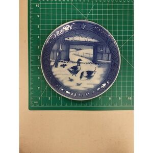 Royal Copenhagen Christmas Plate 1969 Denmark Collectible Wall Decor Display